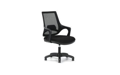 Evo Siyah Fileli Misafir Koltuğu