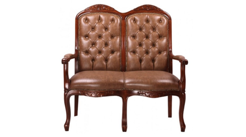 İngiliz Oymalı Klasik İki'li Misafir Koltuğu