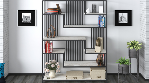 Çizgi Metal Kitaplık