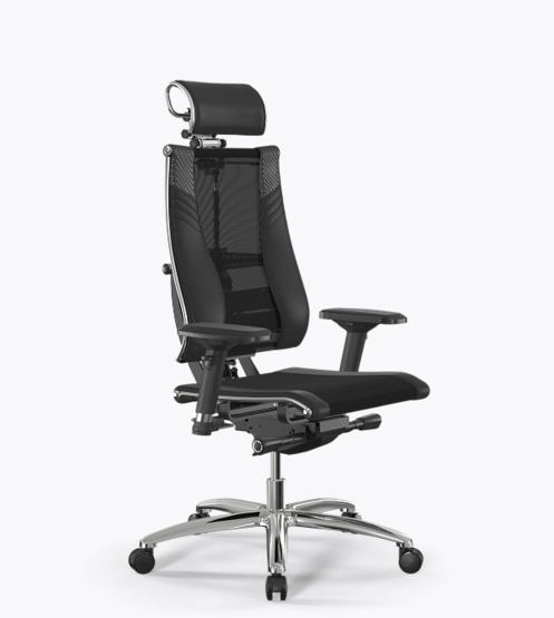 METTA Yoga Deri ve Fileli Çelik Müdür / Yönetici Koltuğu - Ofis Sandalyesi Y4D-T