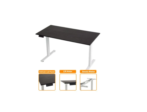 Timob Çift Motor Elektrikli Yükseklik Ayarlı Masa Mekanizması(Tabla dahil değildir)