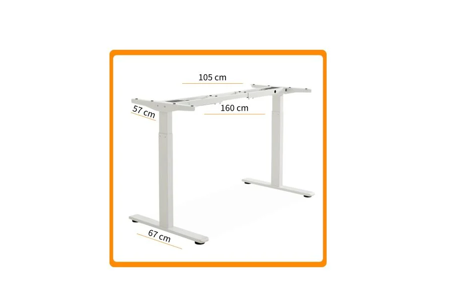 Timob Çift Motor Elektrikli Yükseklik Ayarlı Masa Mekanizması(Tabla dahil değildir)